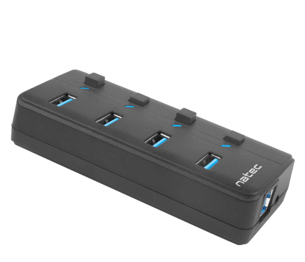 NATEC HUB USB 3.0 MANTIS 2 4-PORTY Z WŁĄCZNIKIEM+ZASILACZ NHU-1557 - 1470222 - zdjęcie 2